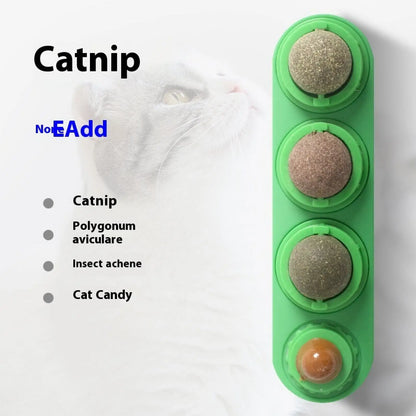 Catnip Silvervine 4 in 1 Rotating Wall Toy Ball