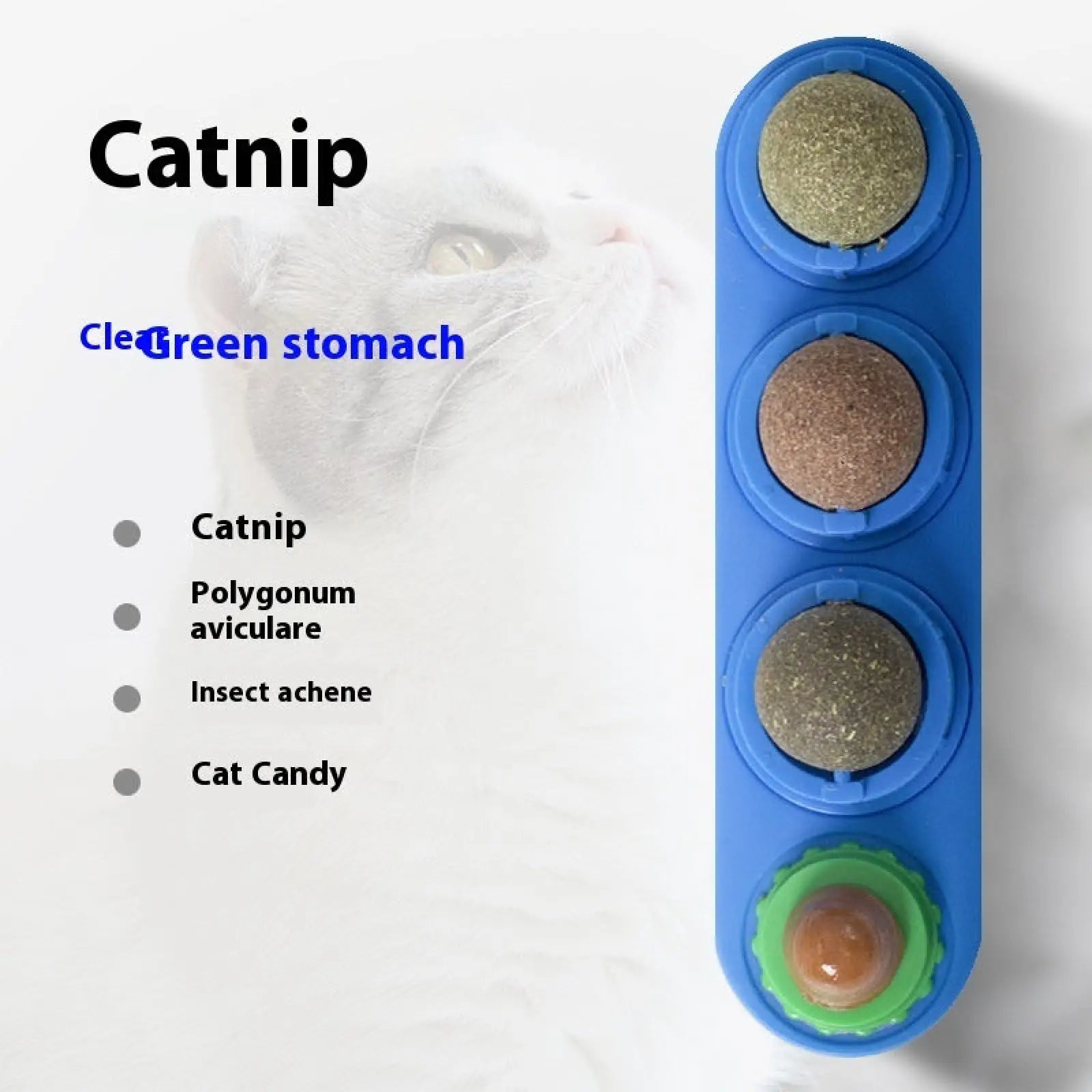 Catnip Silvervine 4 in 1 Rotating Wall Toy Ball