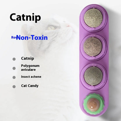 Catnip Silvervine 4 in 1 Rotating Wall Toy Ball