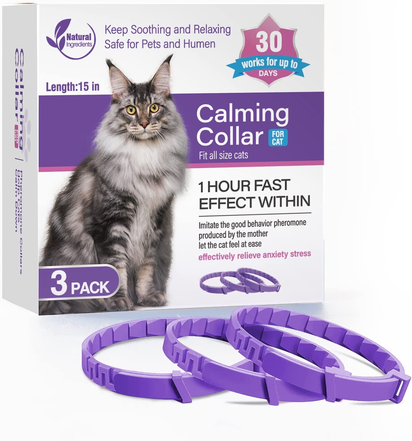 Pet Calming Collar Multi-Pack — Cats &amp; Dogs