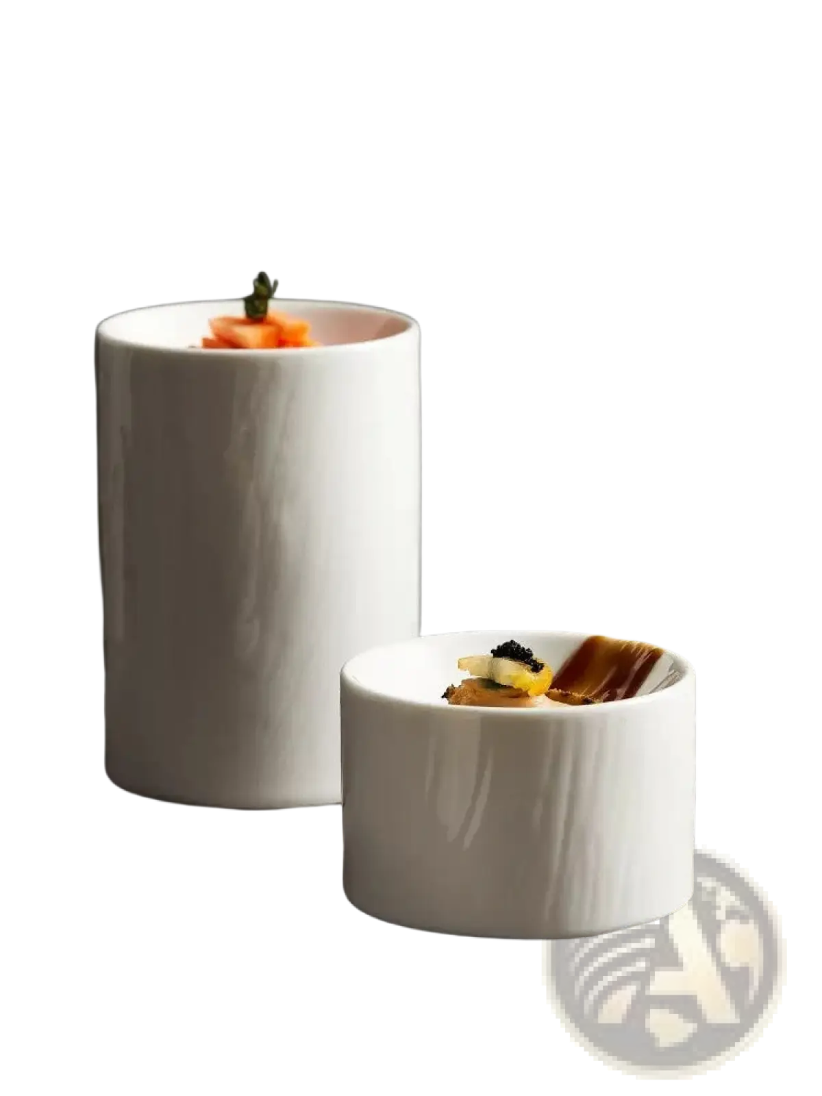 Ceramic Appetizer Bowl Set with Matte Textured Finish