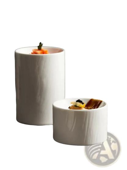 Ceramic Appetizer Bowl Set with Matte Textured Finish