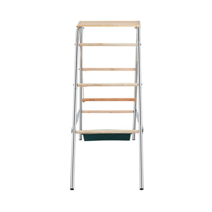 Chicken Perch 4 Tier Metal and Wood Outdoor Activity Stand