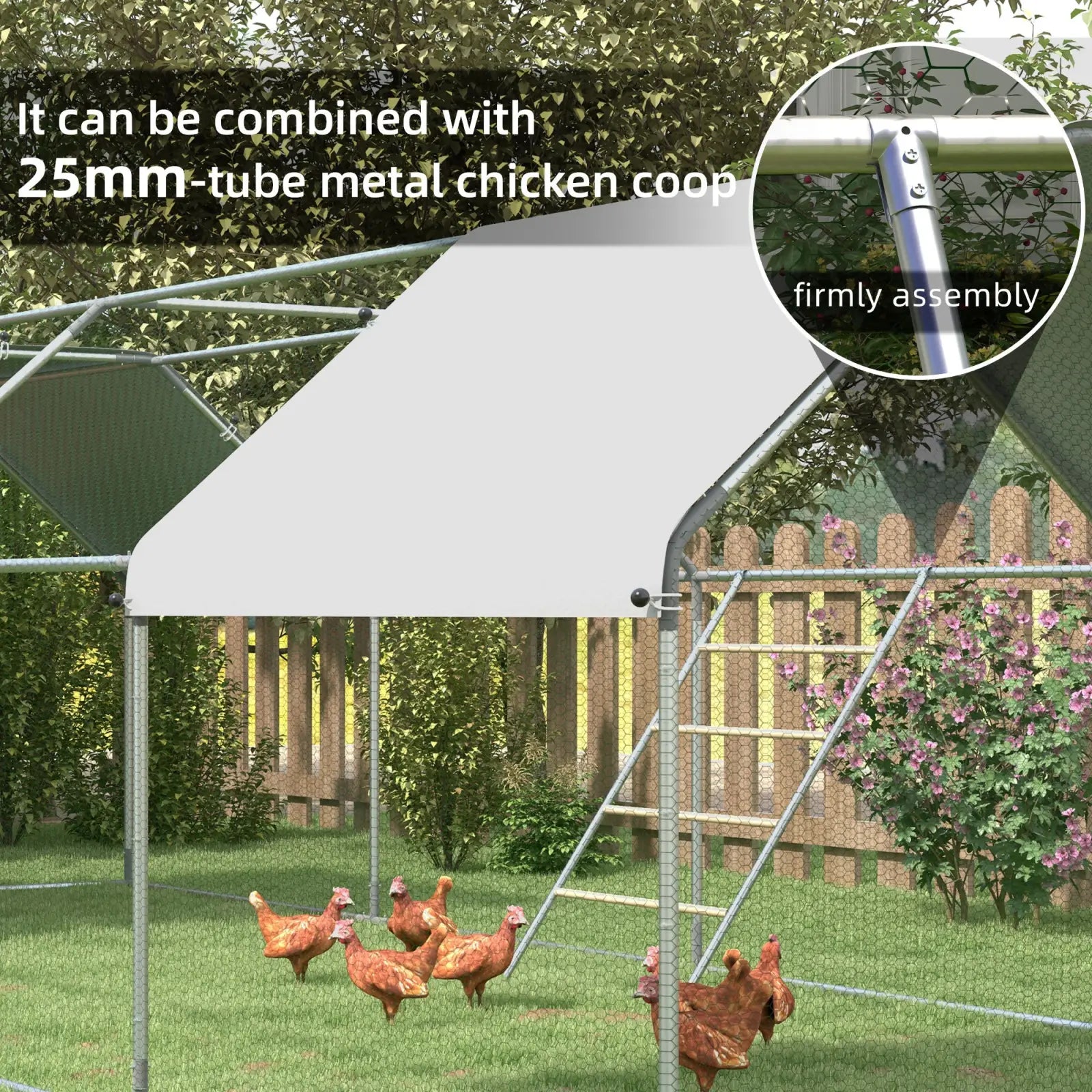 Chicken Roosting Bar 4 Tier Steel Jungle Gym Coop