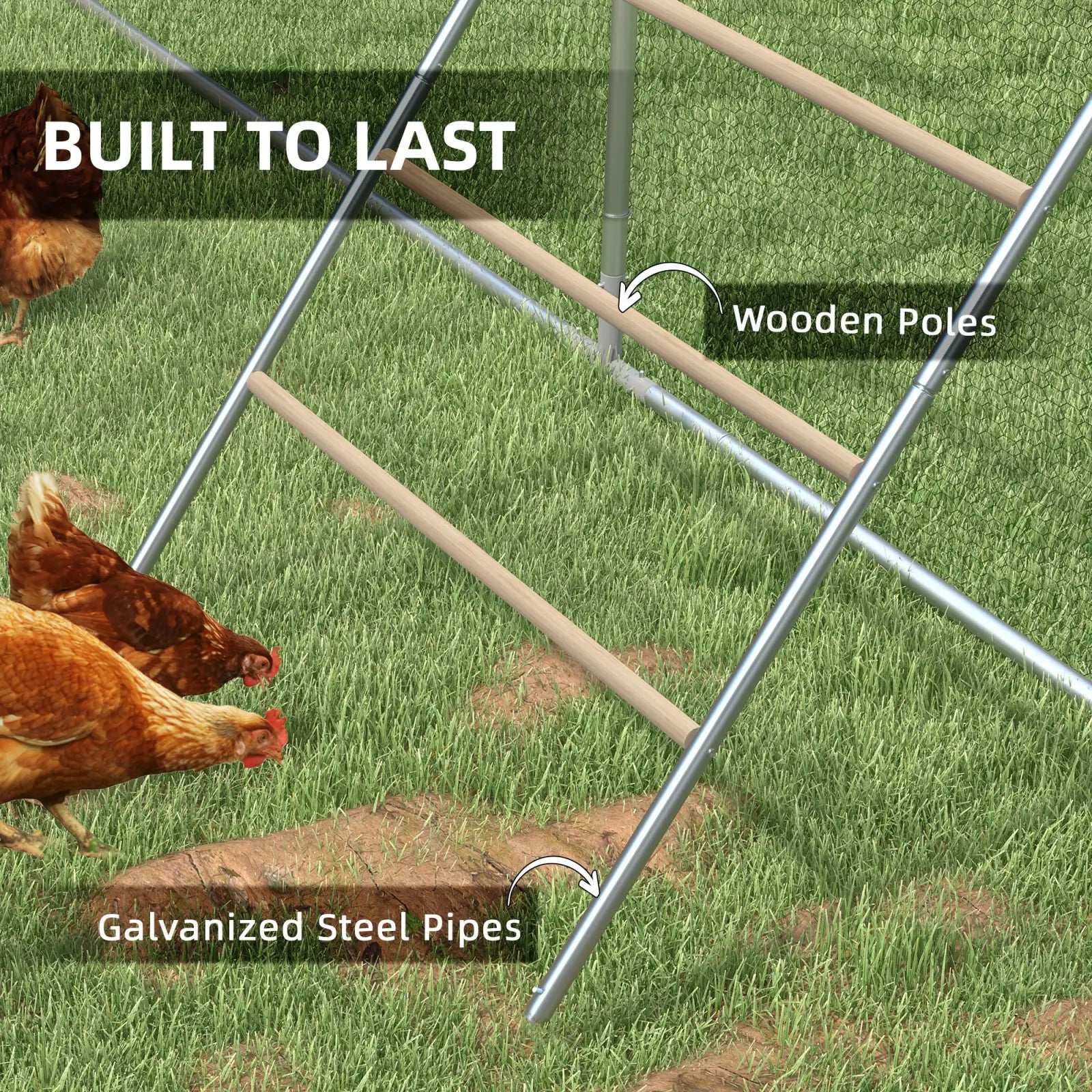 Chicken Roosting Bar 4 Tier Steel Jungle Gym Coop