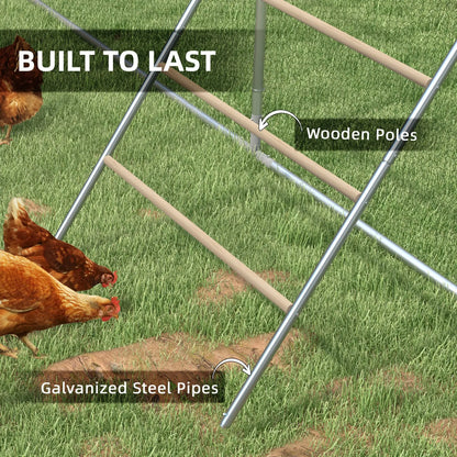 Chicken Roosting Bar 4 Tier Steel Jungle Gym Coop