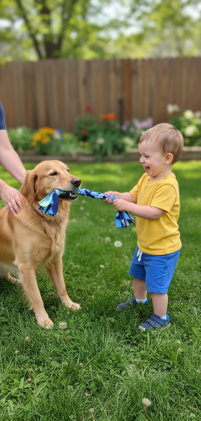 Medium Fleece Pull Toy - for medium size dogs