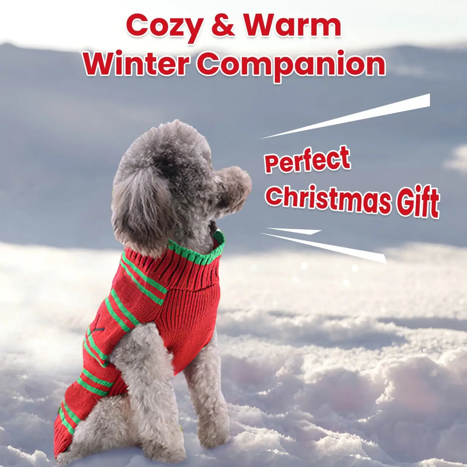 Christmas Pet Sweater Holiday Dog and Cat Clothes