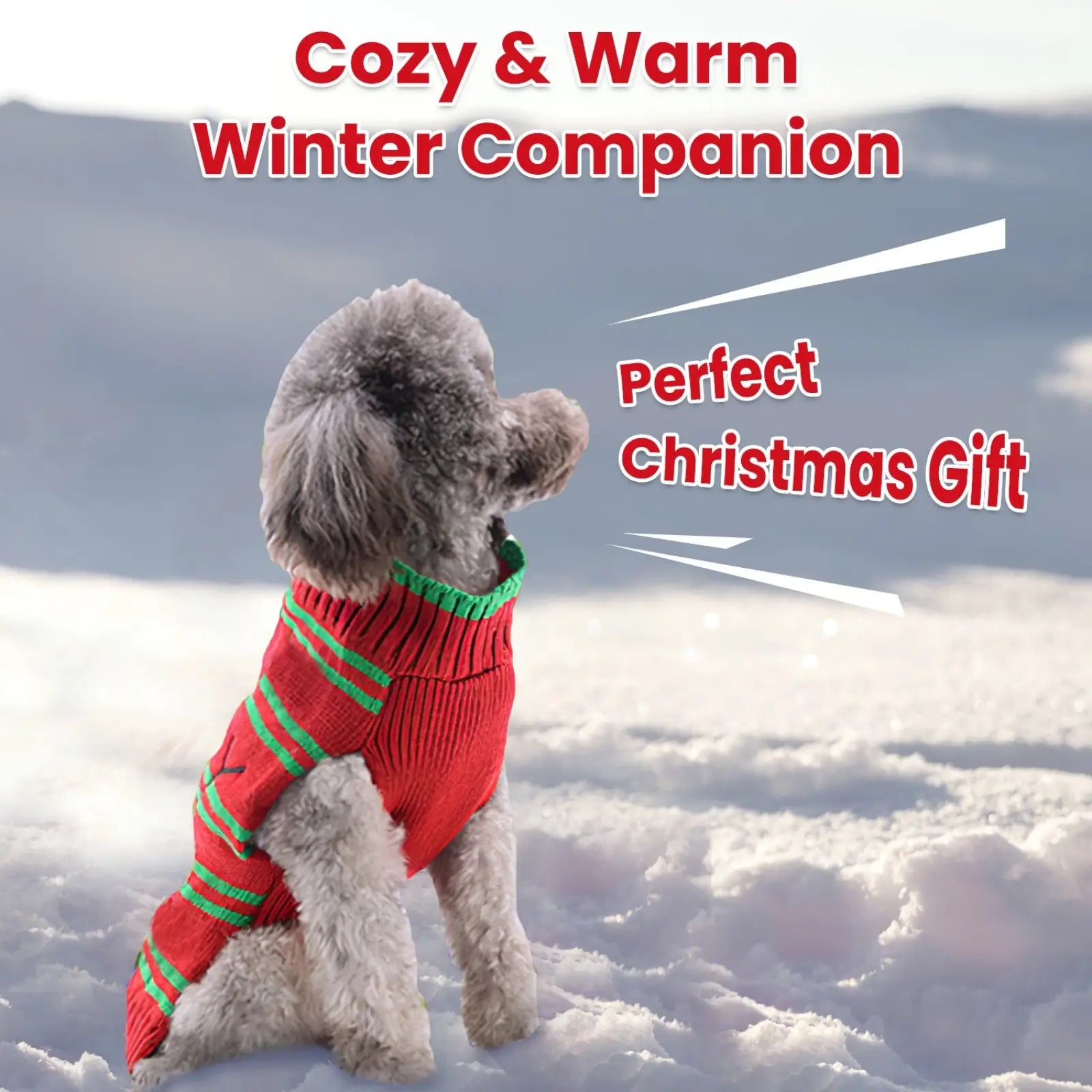 Christmas Pet Sweater Holiday Dog and Cat Clothes