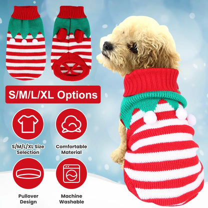 Christmas Pet Sweater Holiday Dog and Cat Clothes