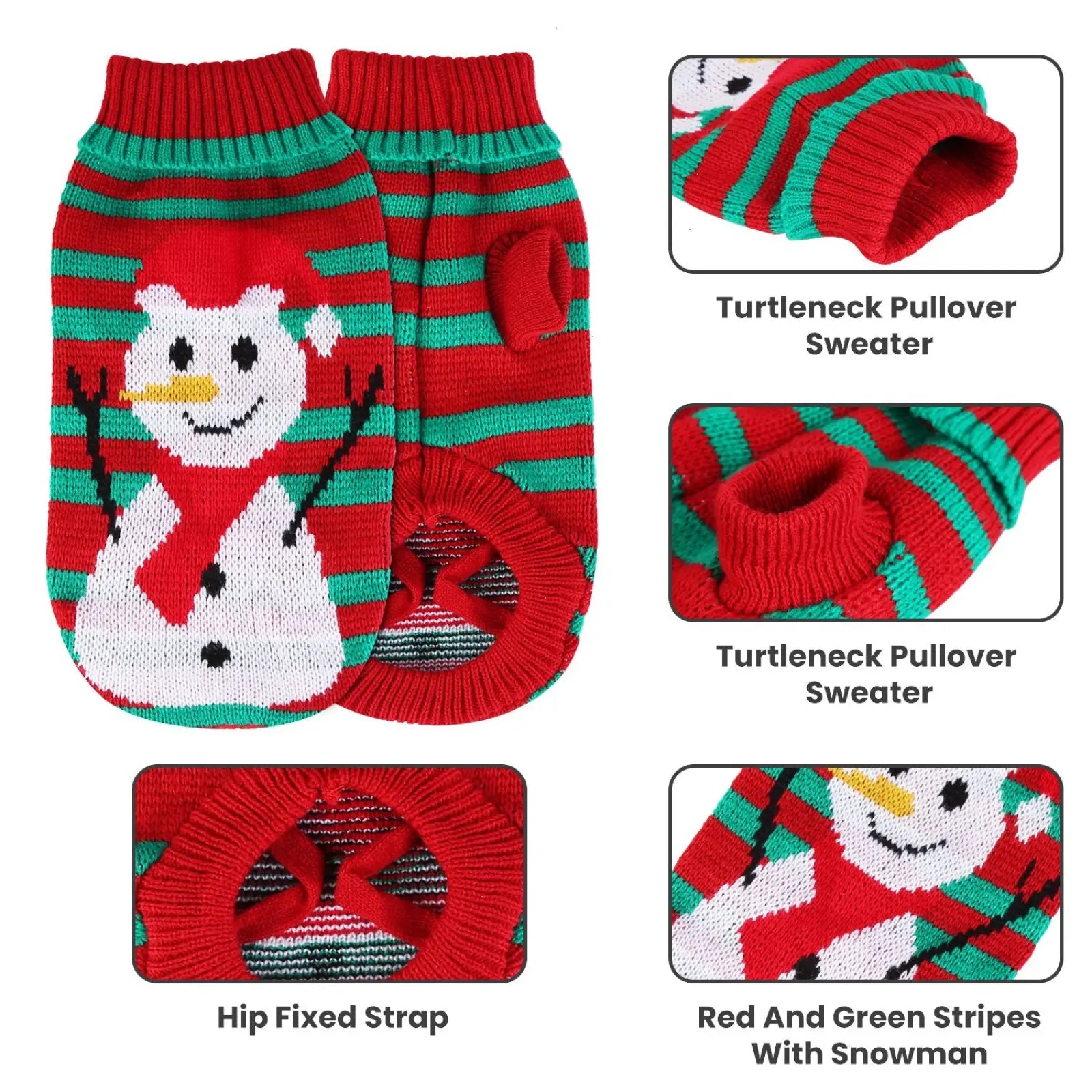 Christmas Pet Sweater Holiday Dog and Cat Clothes