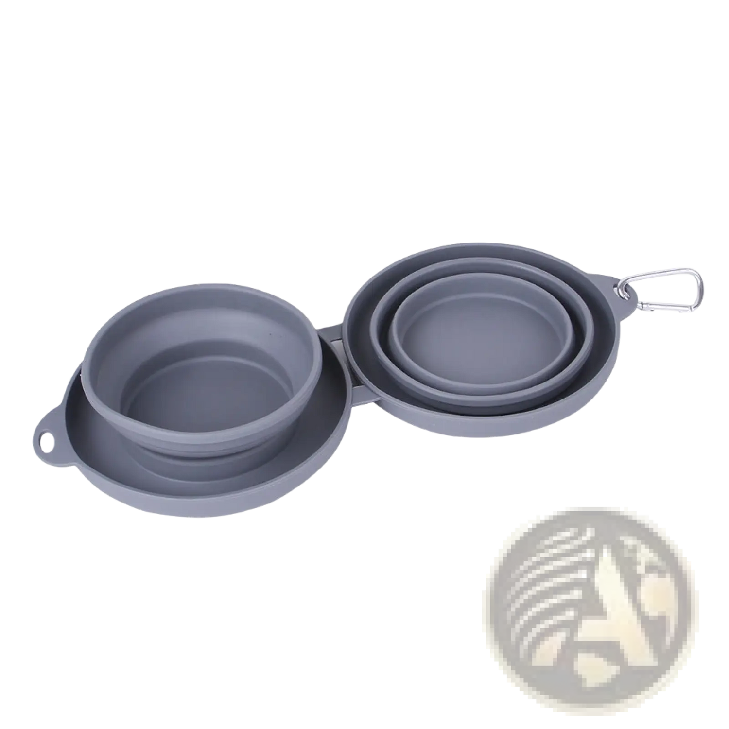 Collapsible Dog Bowl Double Silicone Travel Set