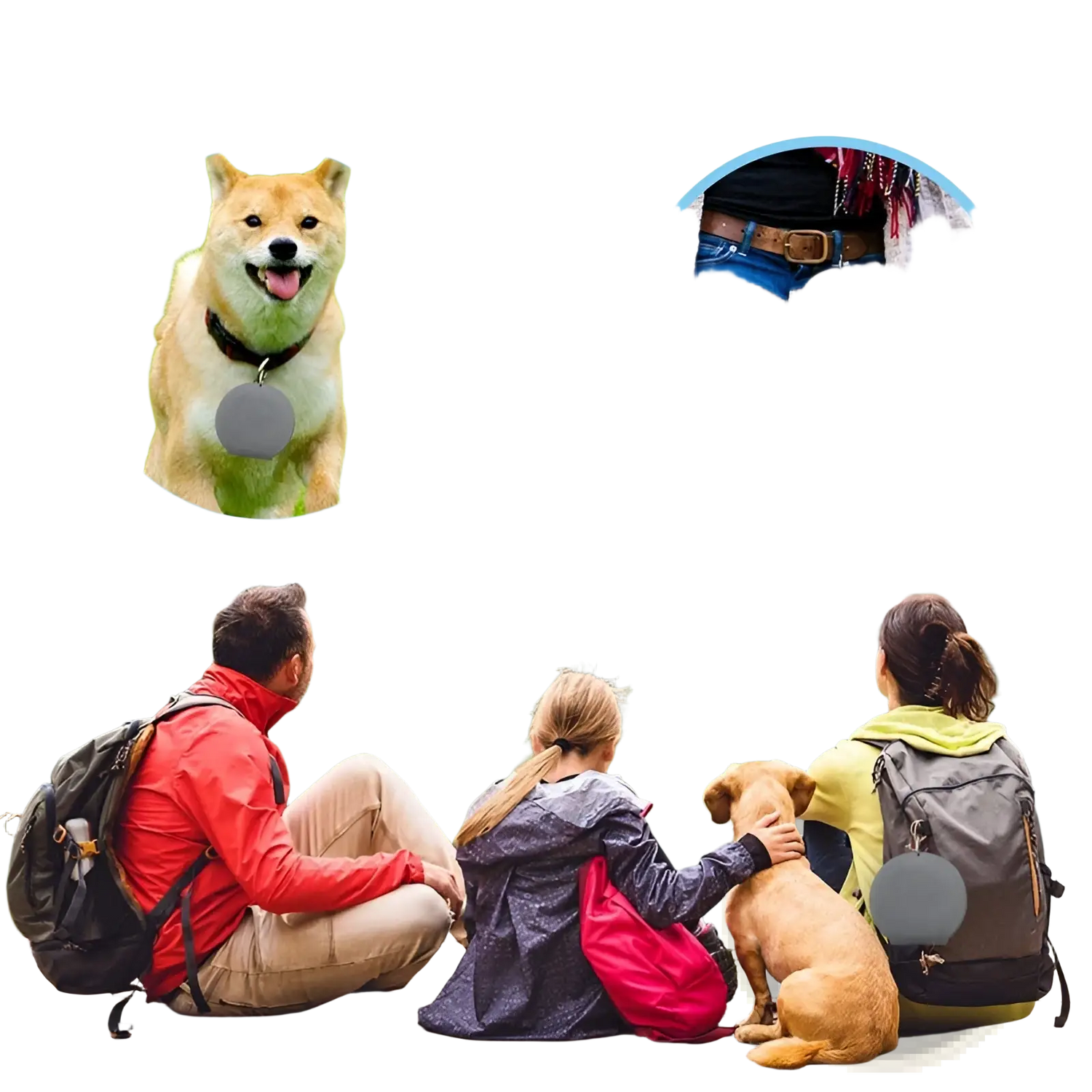 Collapsible Dog Bowl Double Silicone Travel Set