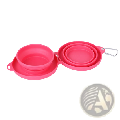 Collapsible Dog Bowl Double Silicone Travel Set