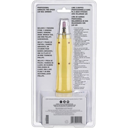 Conair Pro Professional Cordless Two-Speed LED Dog Nail Grinder