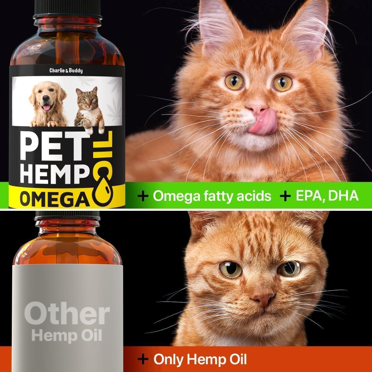 Hemp &amp; Salmon Oil for Dogs Omega 3-6-9 Skin &amp; Coat 1 fl oz
