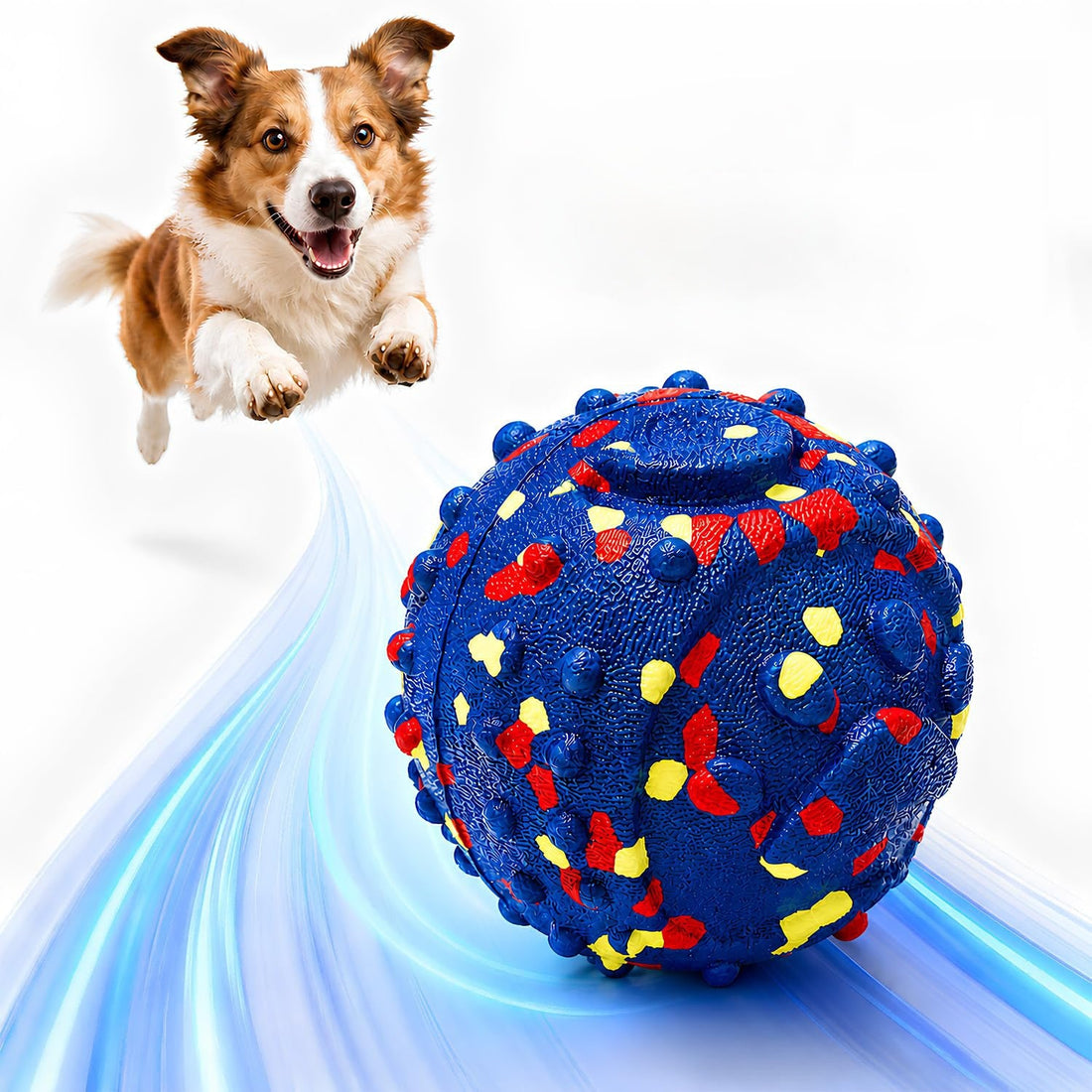 Smart Interactive Dog Toys For Large Dogs, 3.1 Inch Auto Lightweight Moving Dog Toy, Chew-Resistant E-TPU Interactive Dog Ball, IP54 Waterproof, USB-C Rechargeable, Indoor &amp; Outdoor
