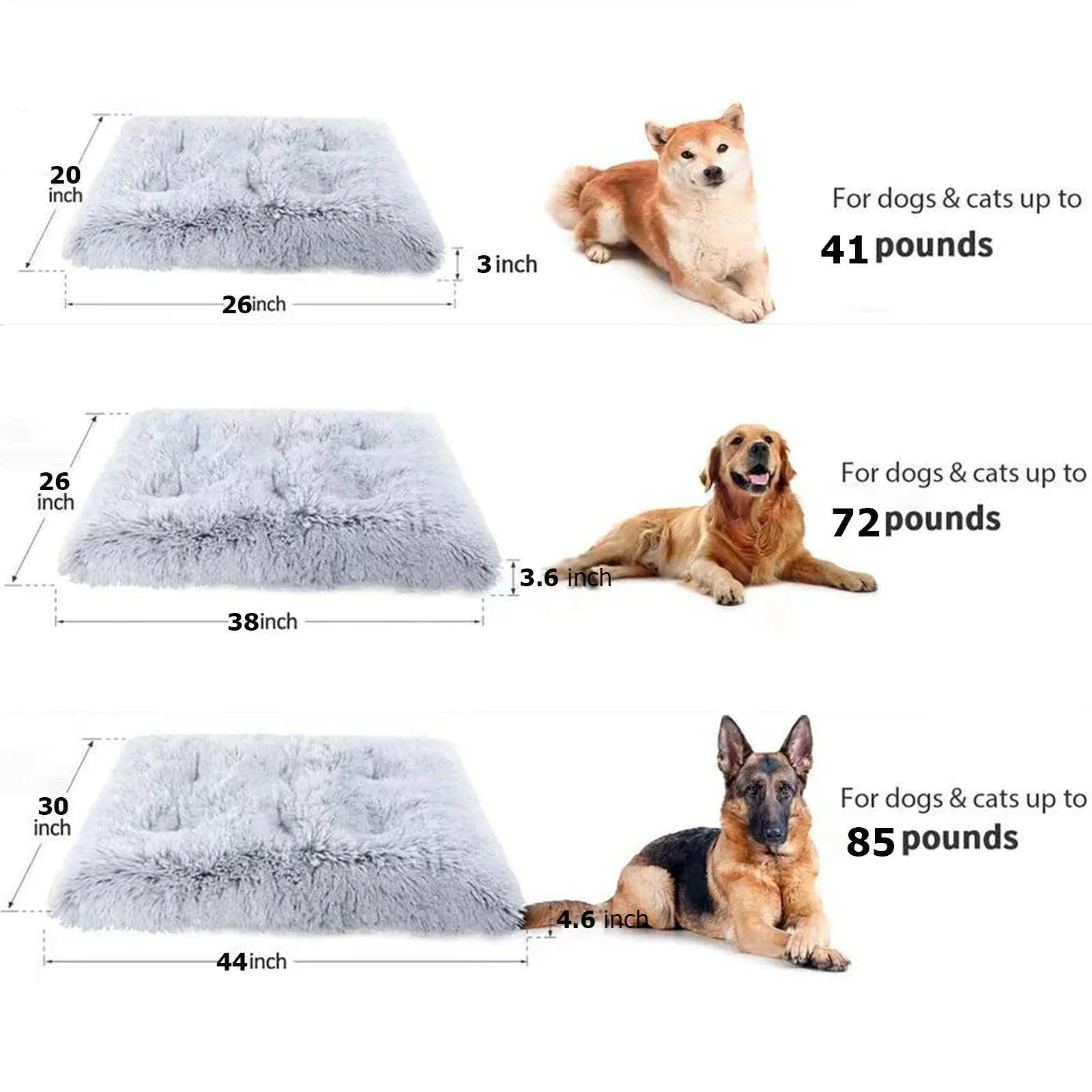 Large Dog Mats for Anxiety - Washable &amp; Non-Slip