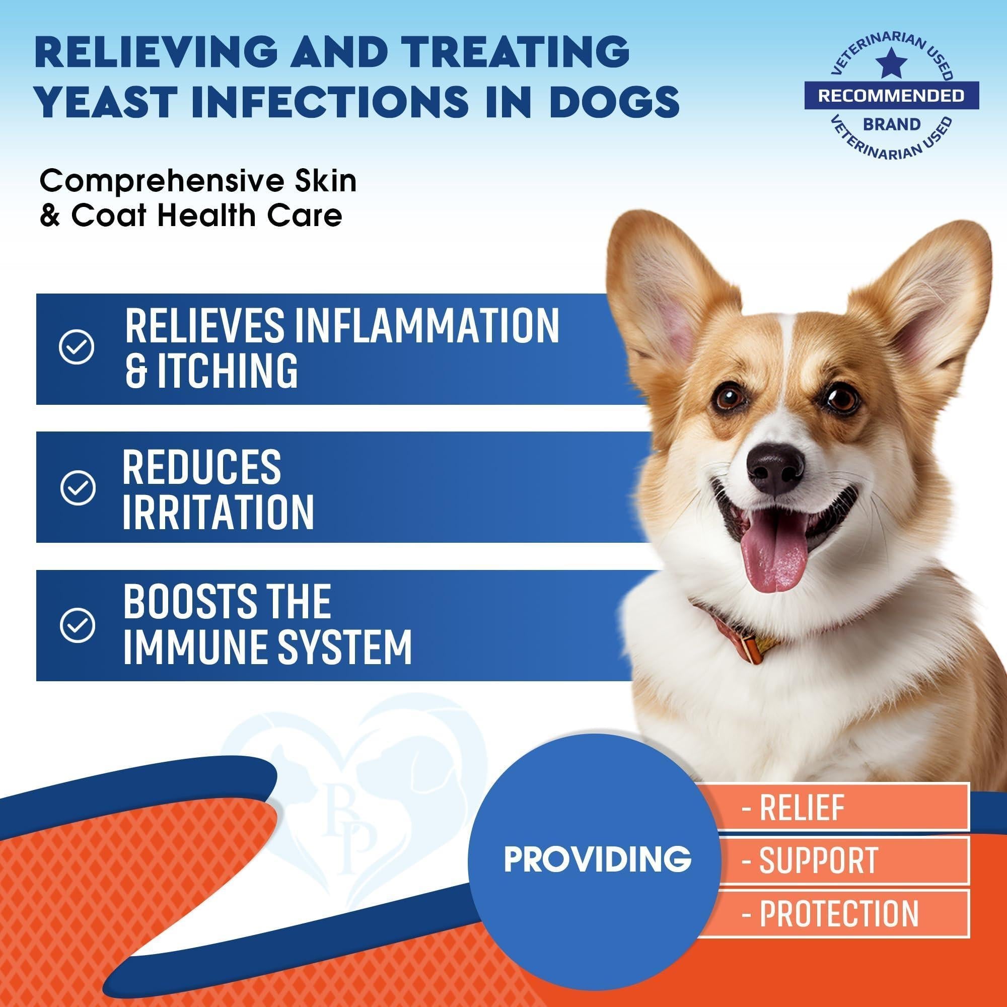 Dog Yeast &amp; Anti-Itch Supplement Drops Skin Ears &amp; Allergy Relief