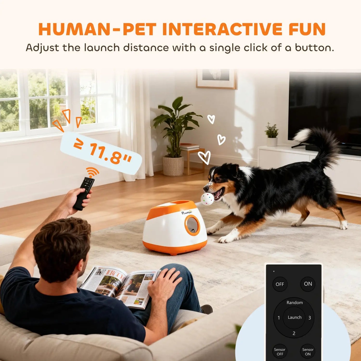 Dog Ball Launcher Automatic for Medium Large Dogs