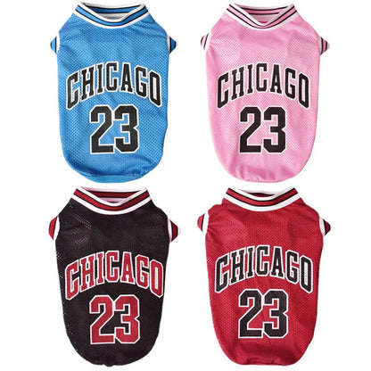 Dog Basketball Vest Mesh Summer Pet Clothes no 23