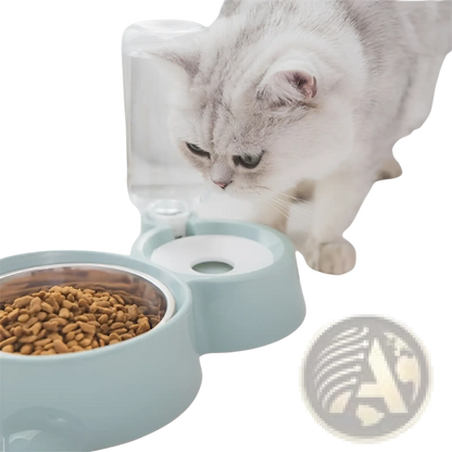 Dog Bowl Automatic Water Dispenser Stainless Steel Pet Feeder