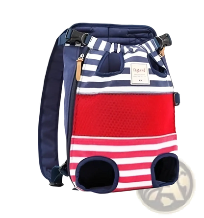 Dog Carrier Backpack Striped Breathable Pet Bag