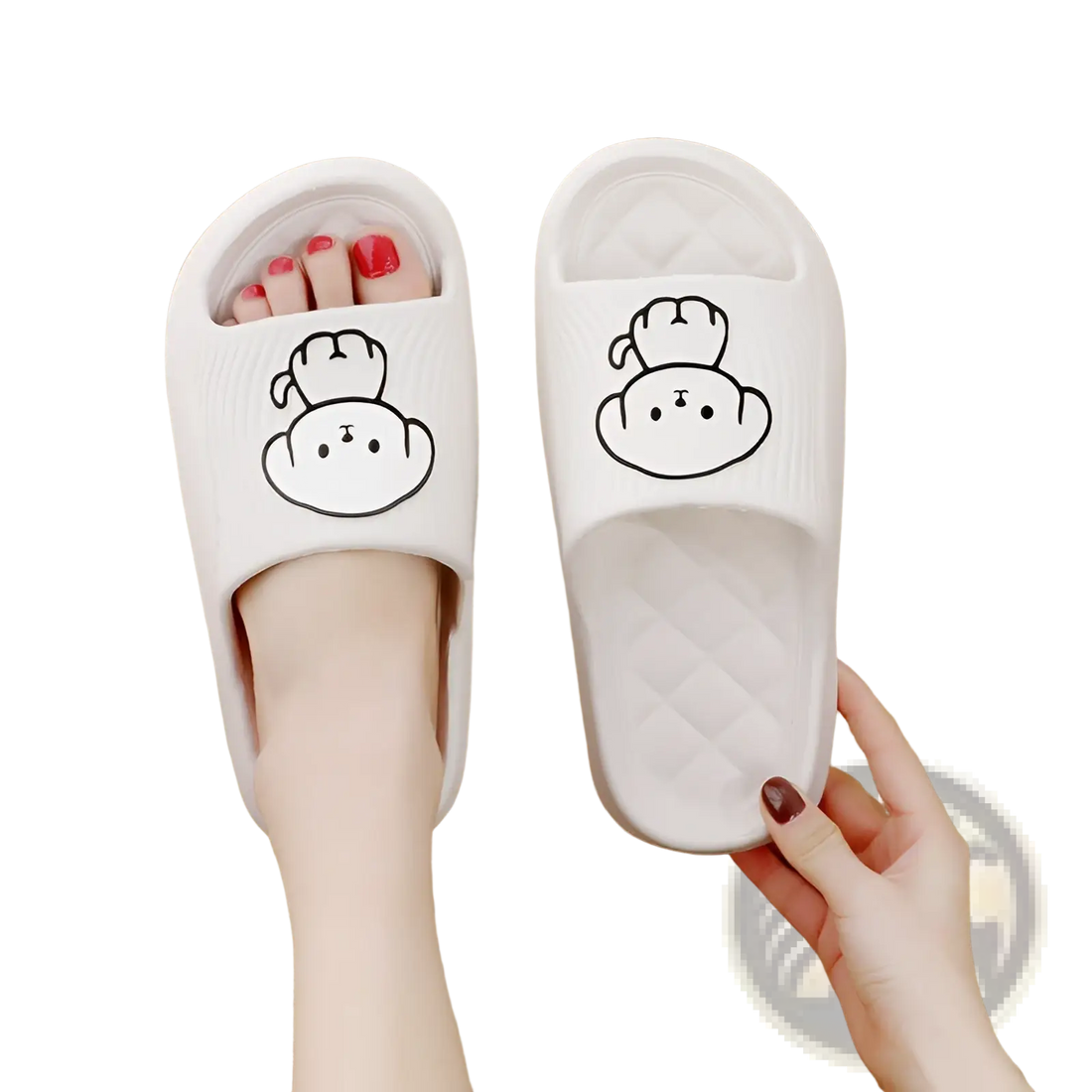 Dog Cartoon Slide Sandals Non Slip Eva House Shoes