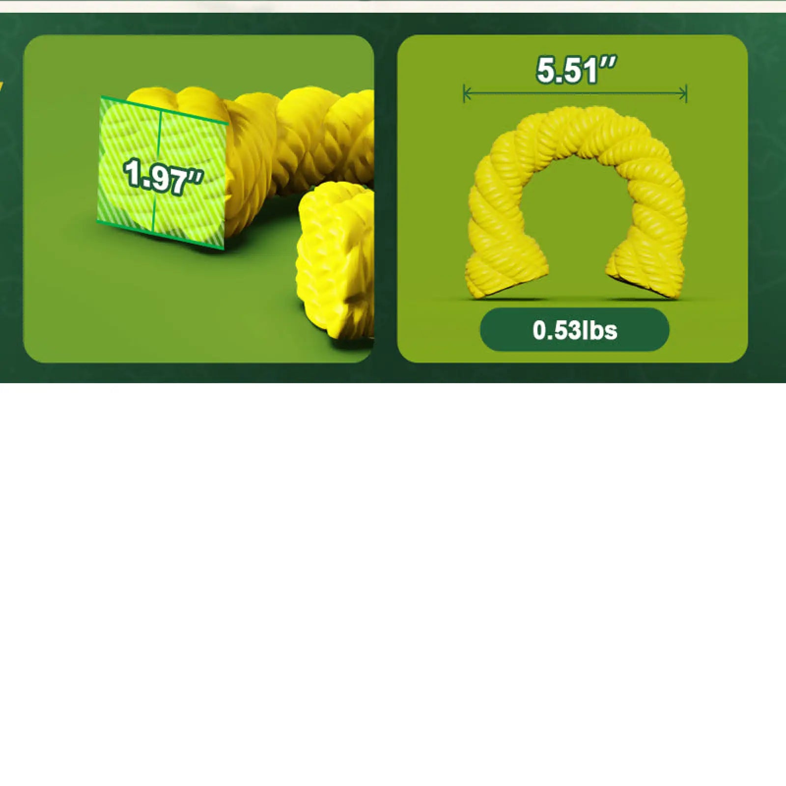 Dog Chew Toys for Aggressive Chewers Horseshoe Rubber