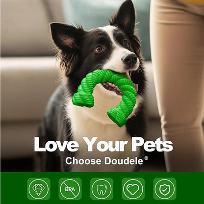 Dog Chew Toys for Aggressive Chewers Horseshoe Rubber