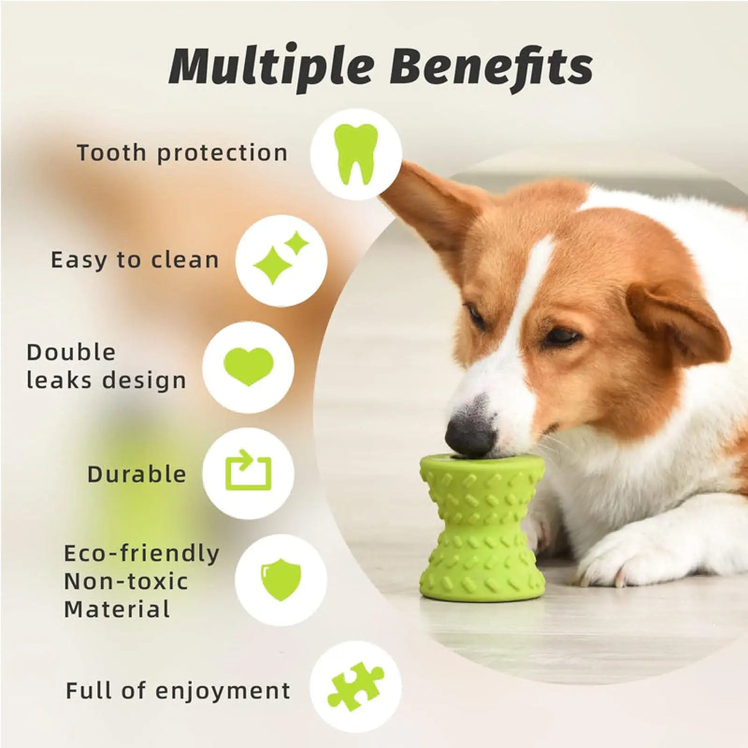 Dog Chew Toys for Aggressive Chewers Natural Rubber