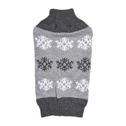 Dog Christmas Sweater Snowflake Winter Pet Clothes