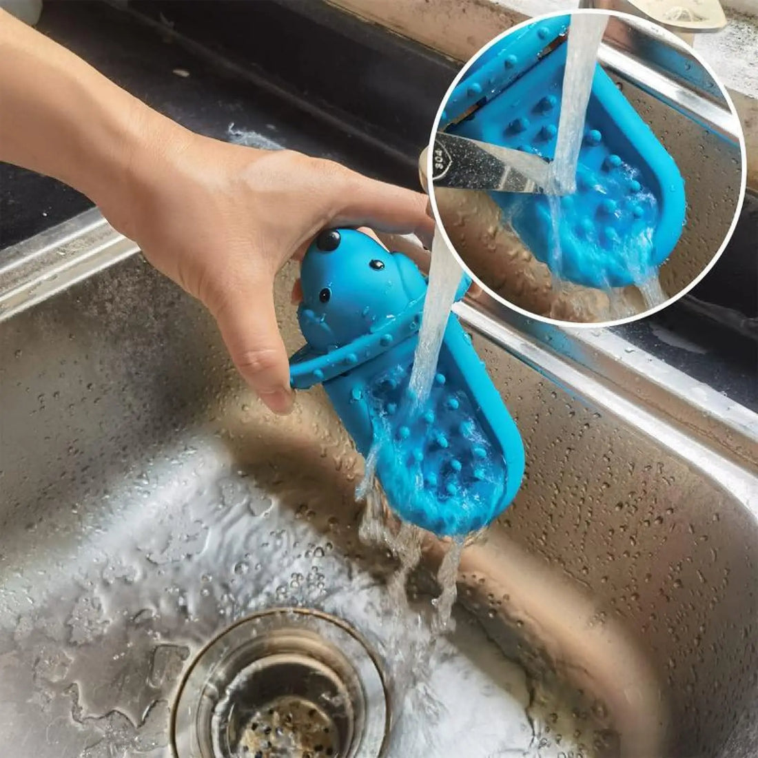 Dog Crate Slow Feeder Rubber Lick Pad Training Tool