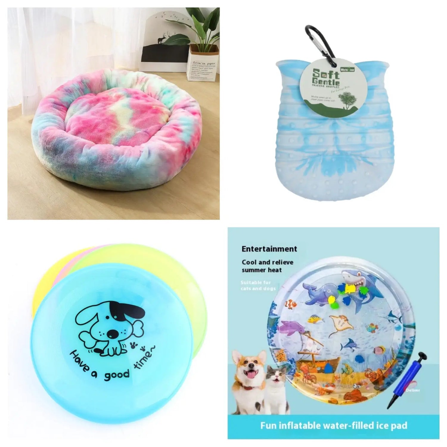 Dog Flying Disc Interactive Silicone Training Toy