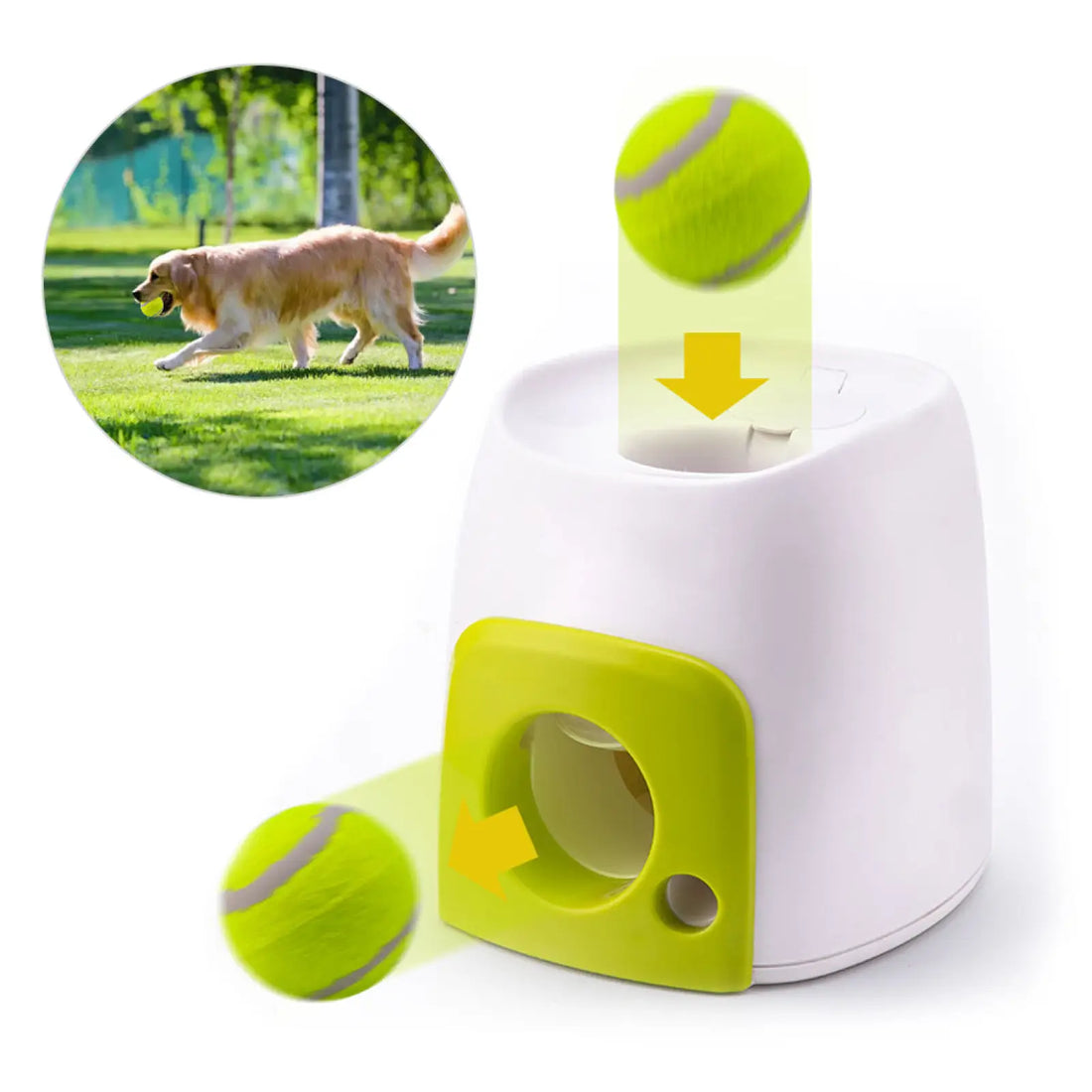 Dog Food Reward Machine Interactive Ball Launcher Toy