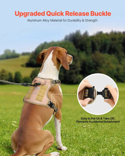 Tactical no Pull Heavy Duty Adjustable Dog Harness Vest