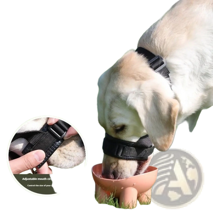Dog Muzzle Adjustable Padded Nylon Anti Barking