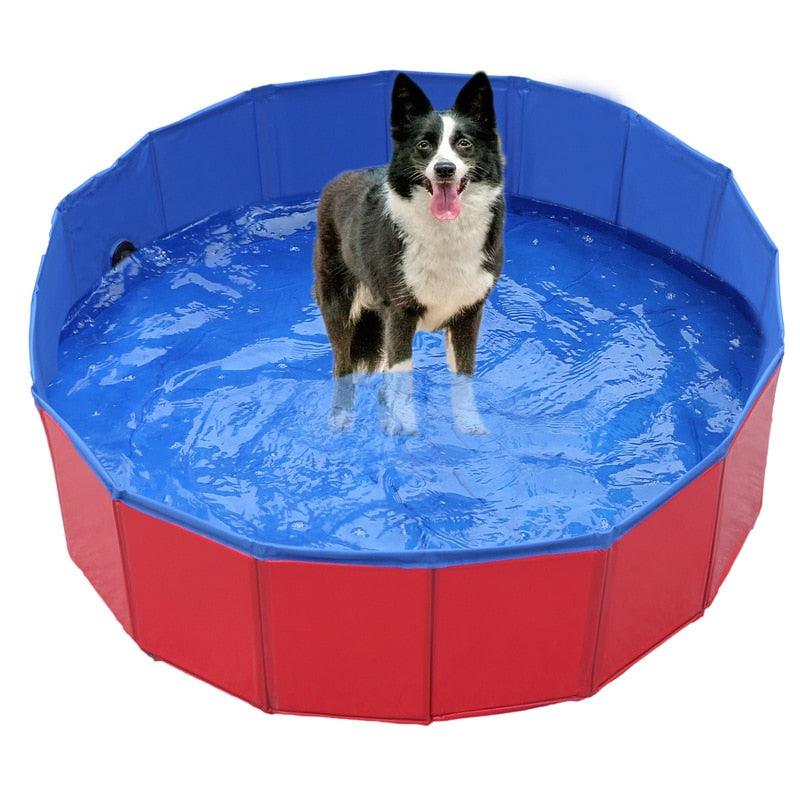 Dog Pool Foldable Dog Swimming Pool Pet Bath Swimming Tub Bathtub Pet Swimming Pool Collapsible Bathing Pool for Dogs Cats Kids Dog Swimming Pool For Large &amp; Small Dogs