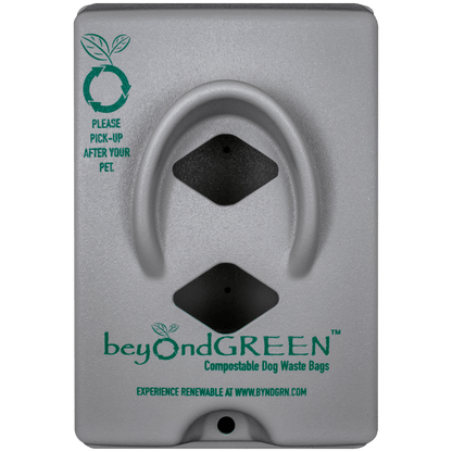 Dog Poop Bag Dispenser – Wall &amp; Pole Mount | Dog Waste Station | Front-Load | Made in USA | beyondGREEN