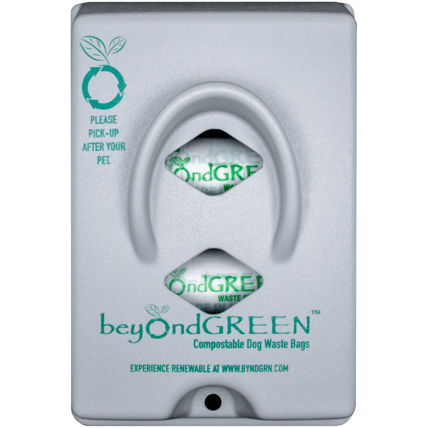 Dog Poop Bag Dispenser – Wall &amp; Pole Mount | Dog Waste Station | Front-Load | Made in USA | beyondGREEN