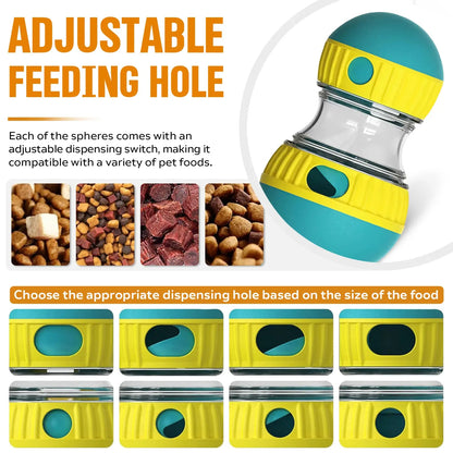 Dog Puzzle Toy Adjustable Treat Dispensing Slow Feeder