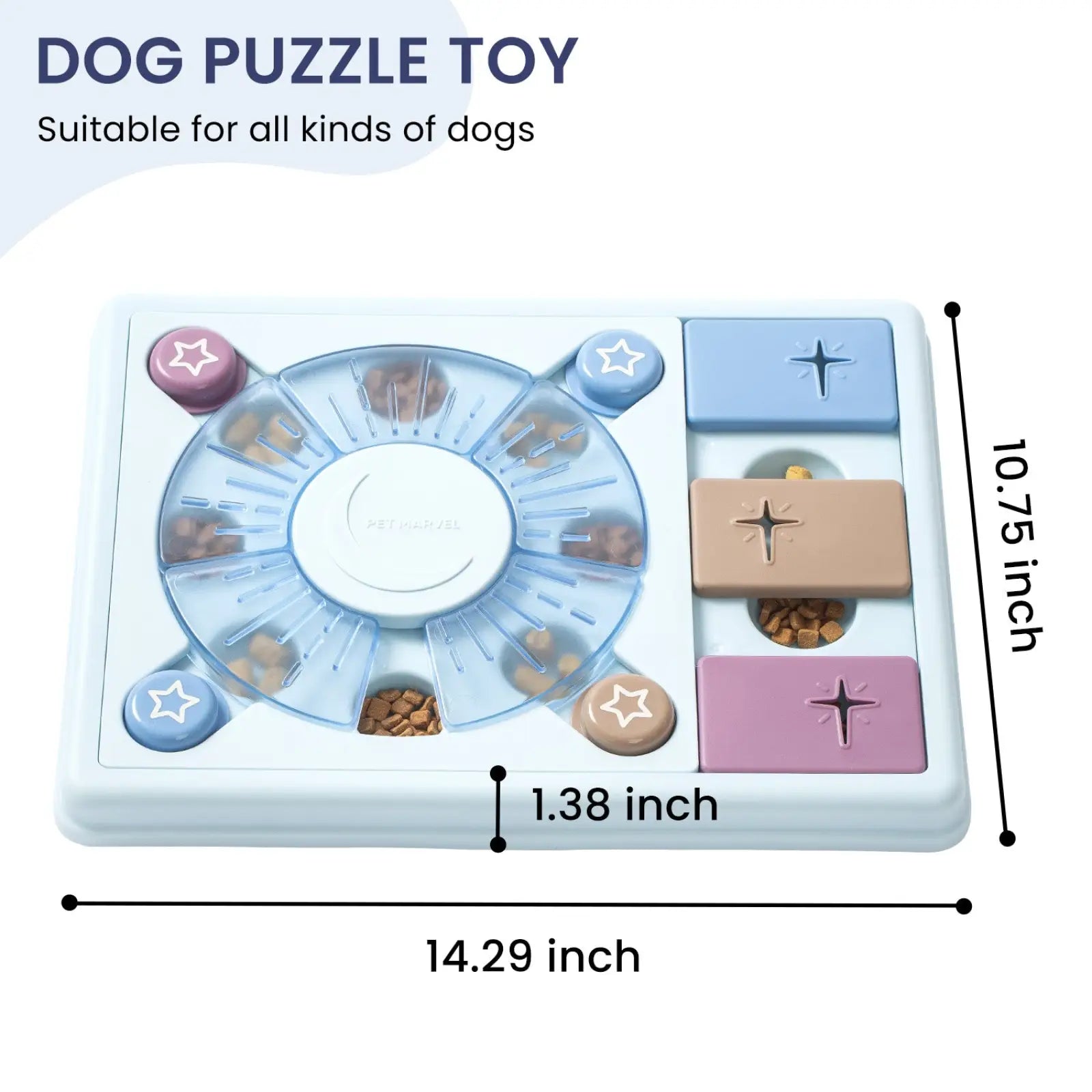 Dog Puzzle Toy Interactive Slow Feeder Level 1-3