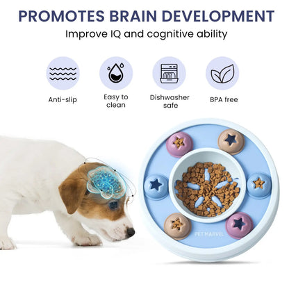 Dog Puzzle Toy Interactive Slow Feeder Level 1-3