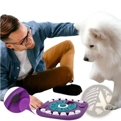 Dog Puzzle Toy Interactive Squeaky Treat Feeder Maze