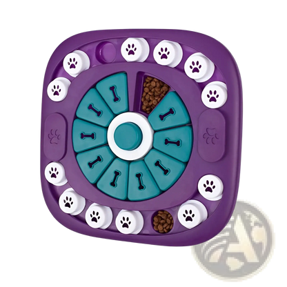 Dog Puzzle Toy Interactive Squeaky Treat Feeder Maze