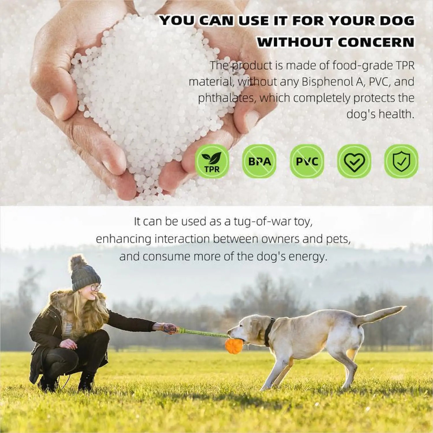 Dog Rope Fetch Toy for Aggressive Chewers Pumpkin Shape