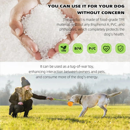 Dog Rope Fetch Toy for Aggressive Chewers Pumpkin Shape