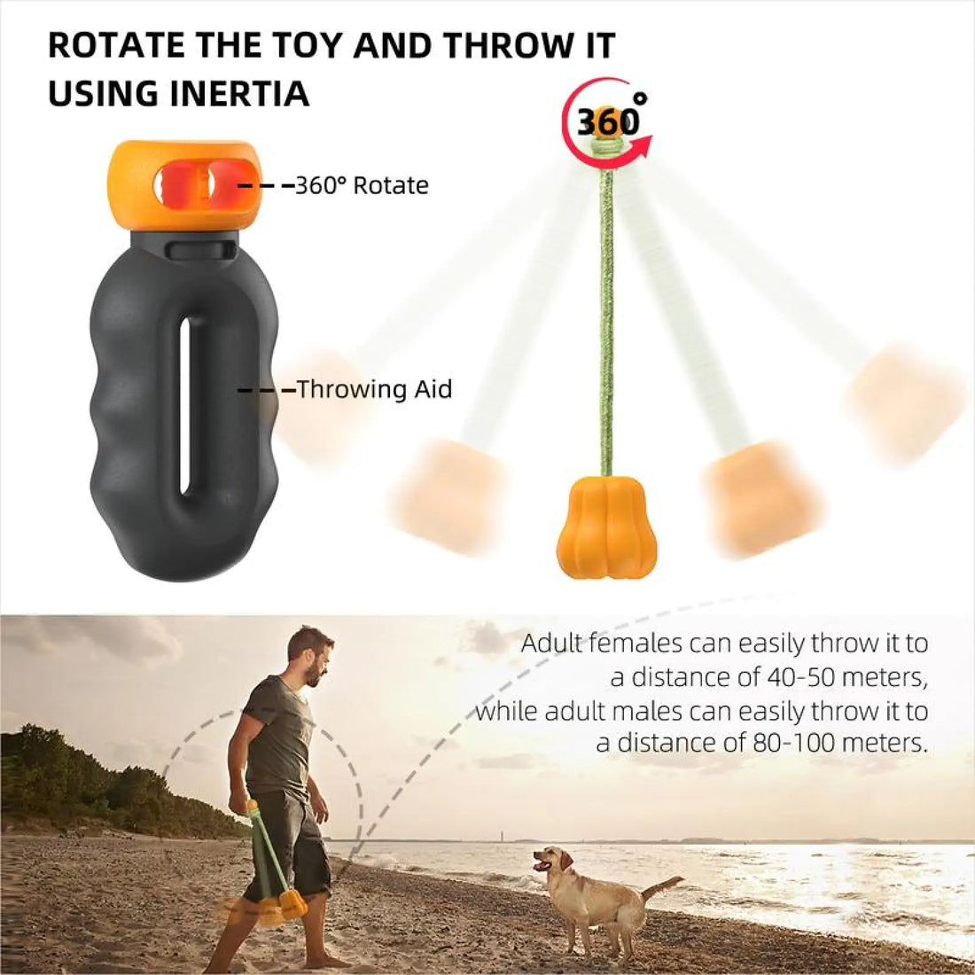 Dog Rope Fetch Toy for Aggressive Chewers Pumpkin Shape