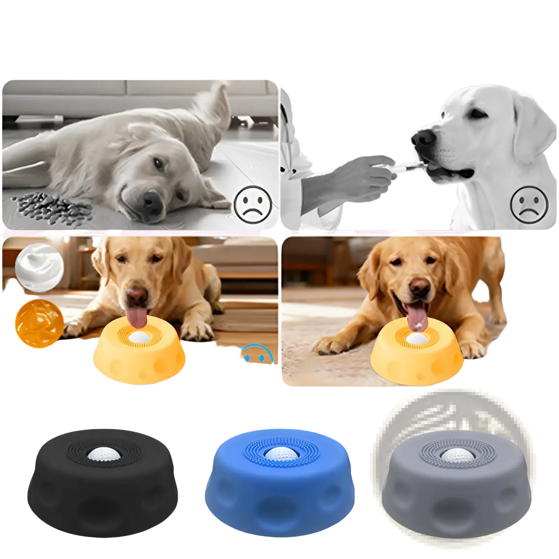 Dog Slow Feeder Licking Bowl Silicone Pet Mat