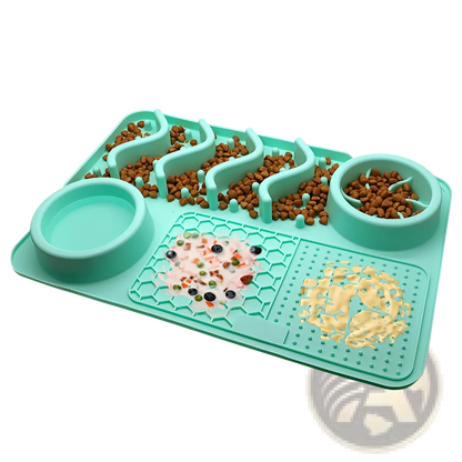 Dog Slow Feeder Silicone Licking Mat for Pets